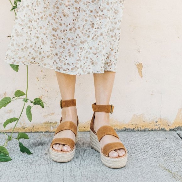 Soludos Shoes - NEW Soludos Palma suede platform espadrille sandal